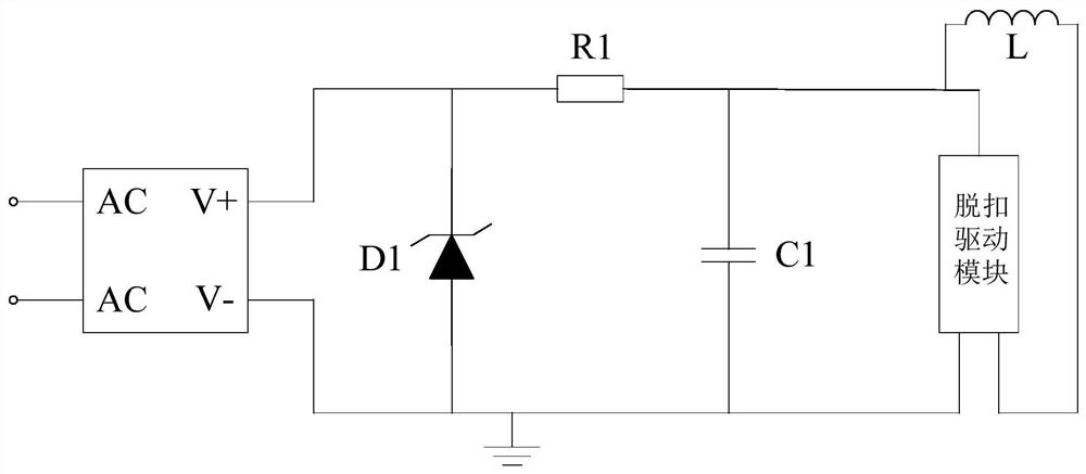 A non-contact passive spd backup protection circuit breaker