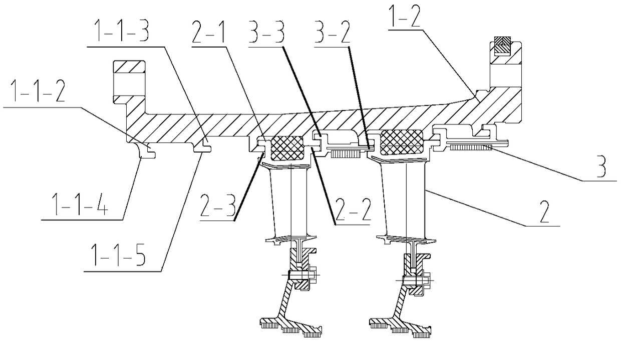 Turbine stator structure for helium turbine