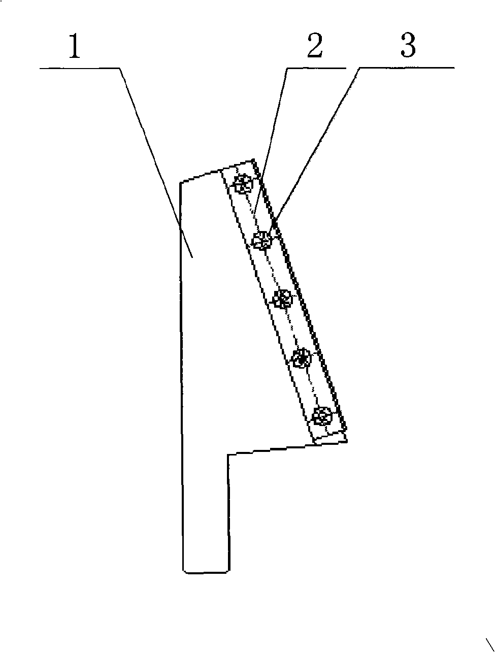 Technique for preparing machine holding carbide alloy rack type gear shaper cutter