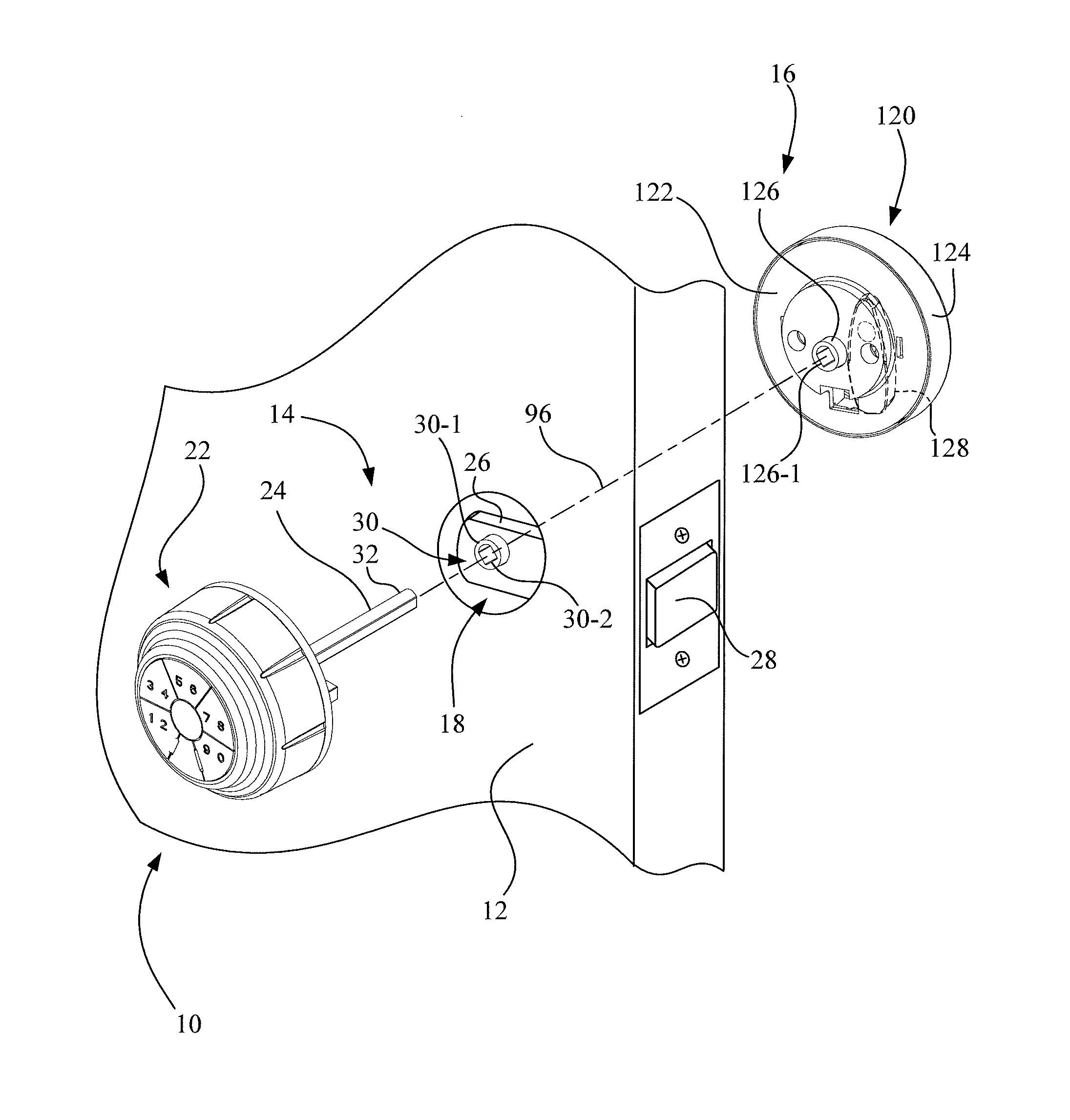 Manually driven electronic deadbolt assembly with free-spinning bezel