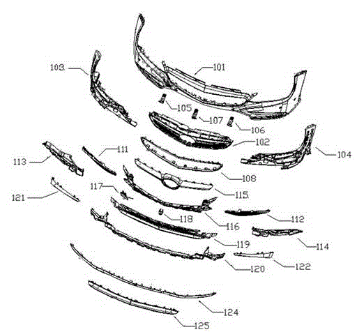 Automobile front bumper structure