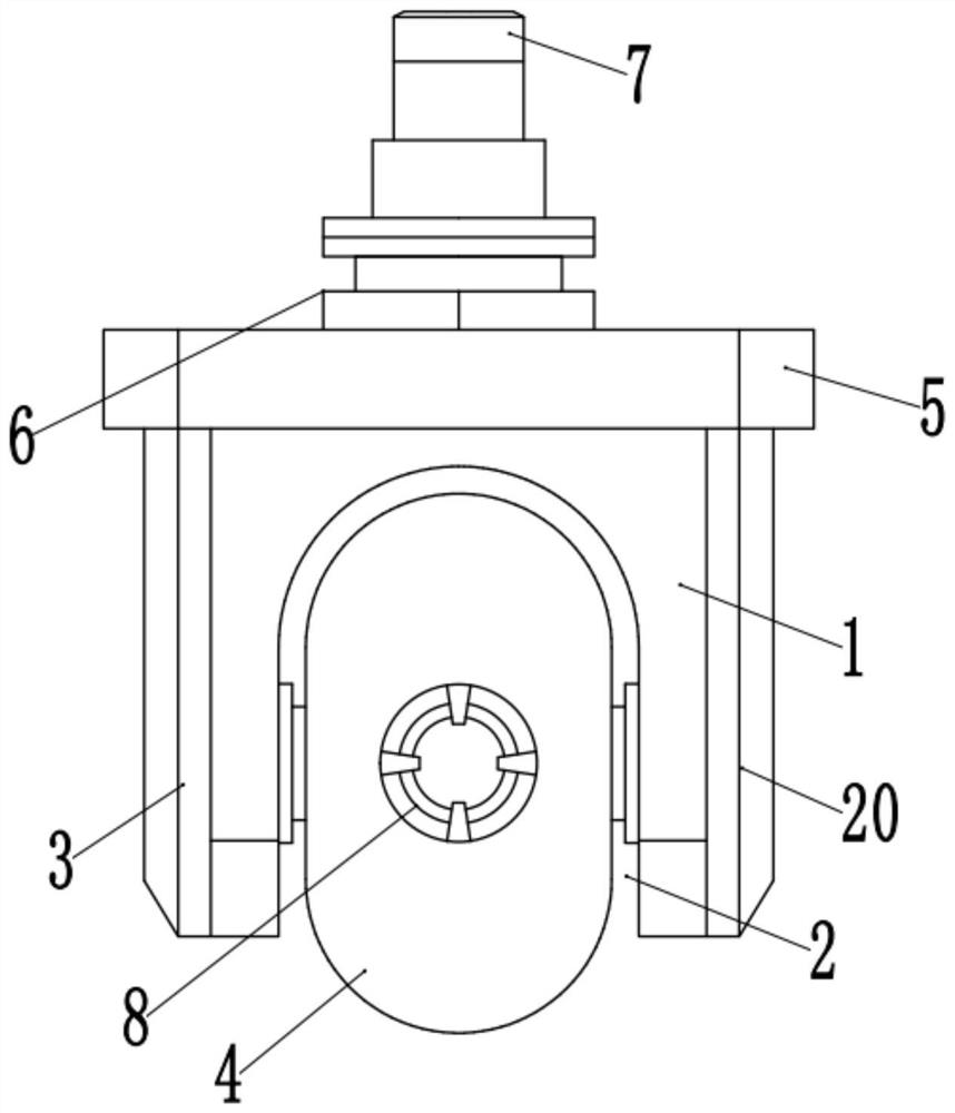 AC linkage double-swing head of five-axis machine tool