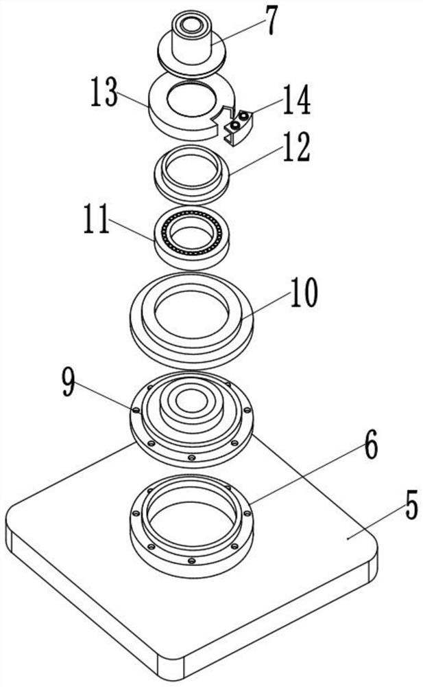 AC linkage double-swing head of five-axis machine tool