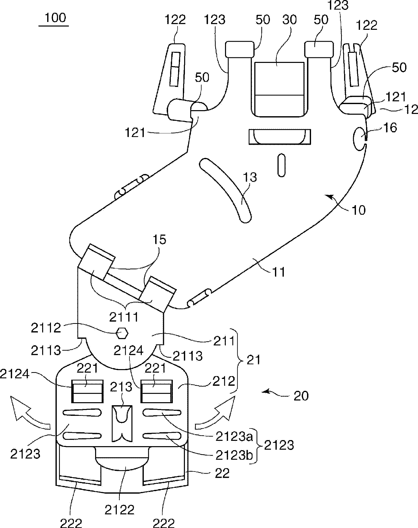 Work mask wearing device and helmet using same