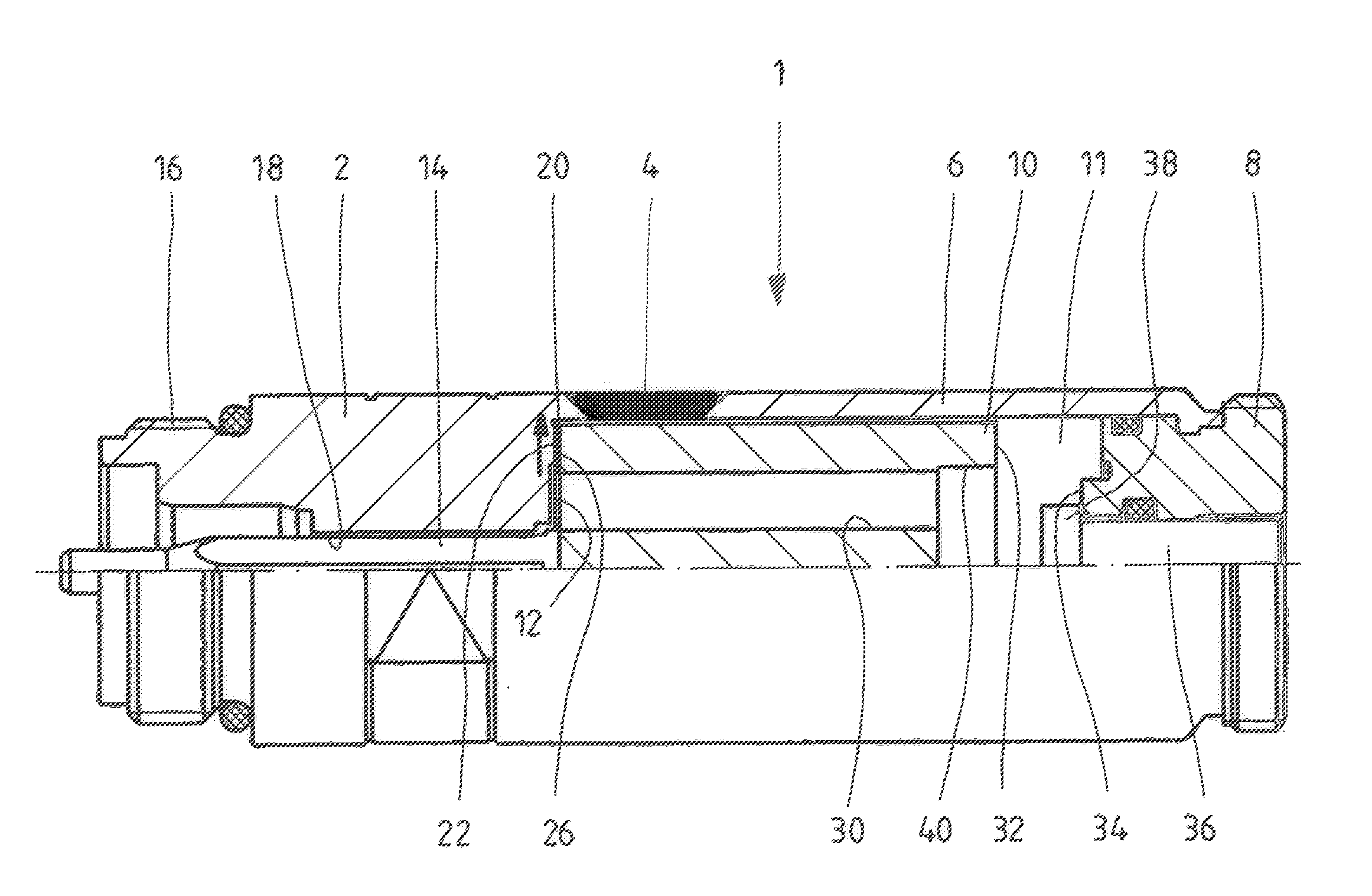 Actuating solenoid and non-stick disk