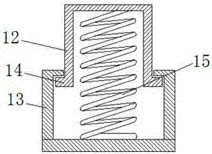 Shock absorption mechanism for impact test bed