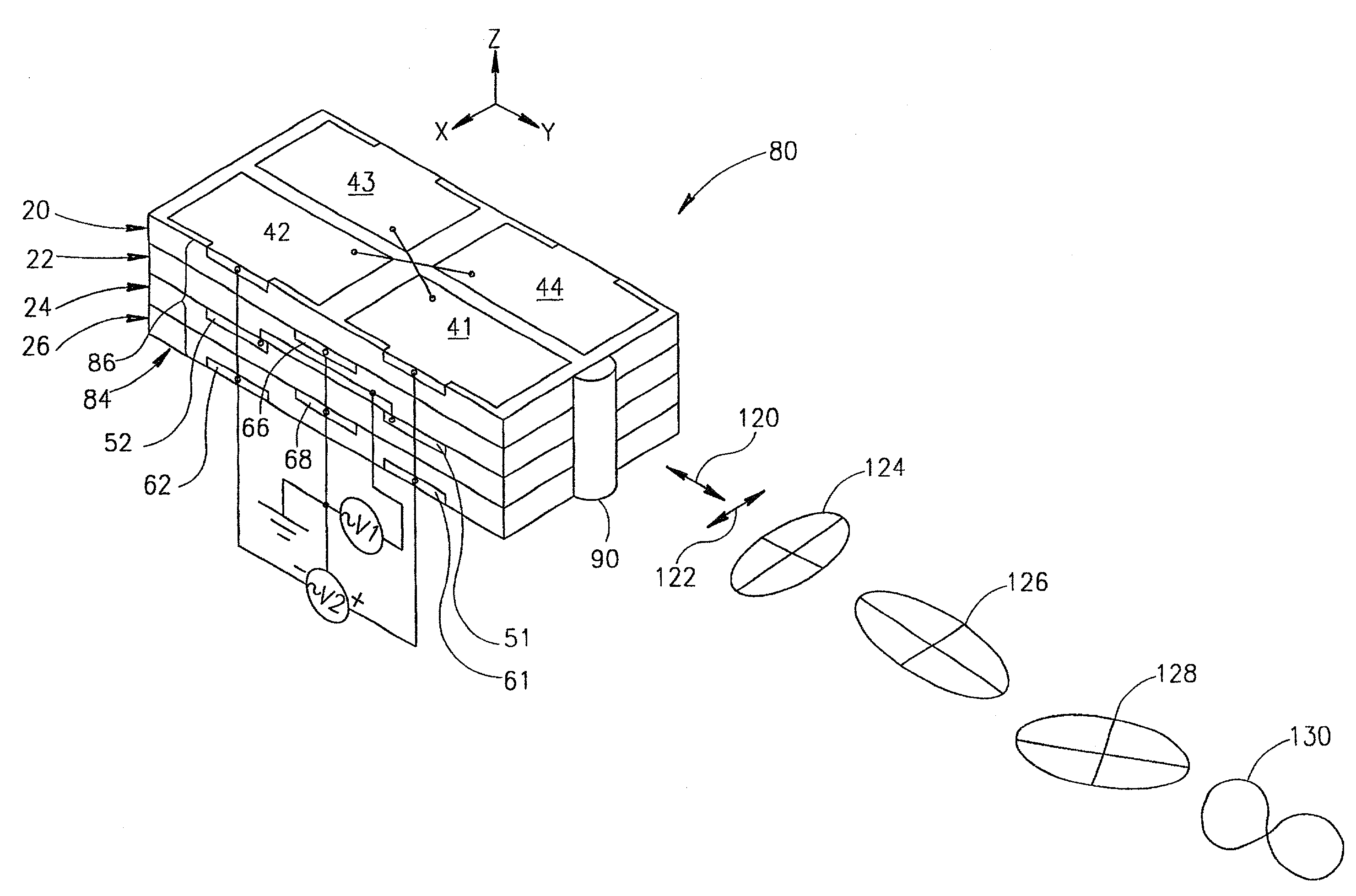 Multilayer piezoelectric motor