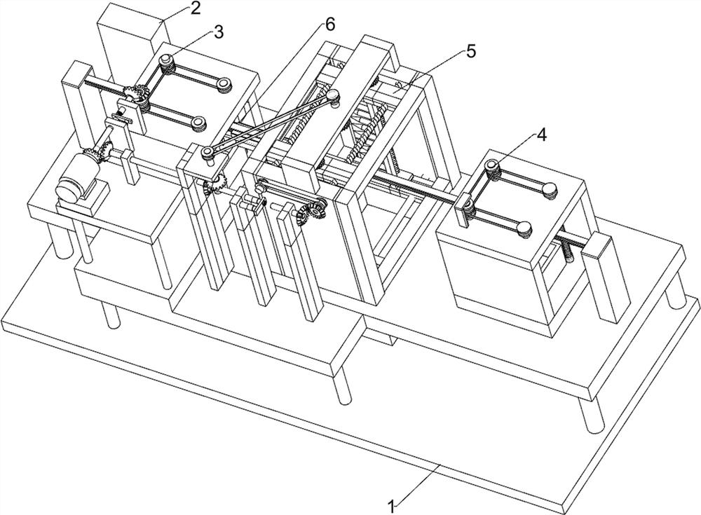 Platycladus orientalis branch processing device utilizing limiting