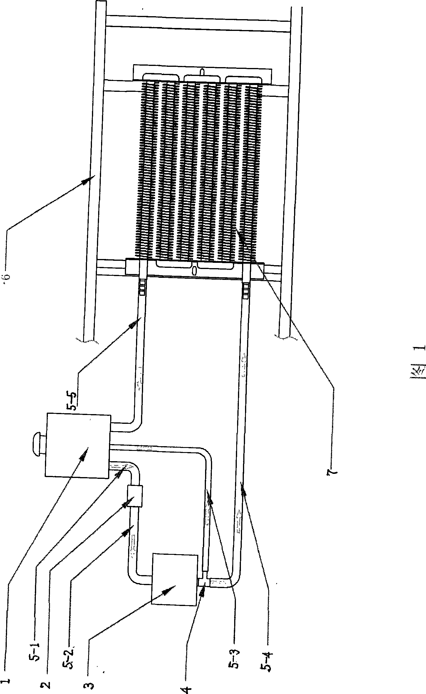 Water-cooling heat radiating device for motorcycle