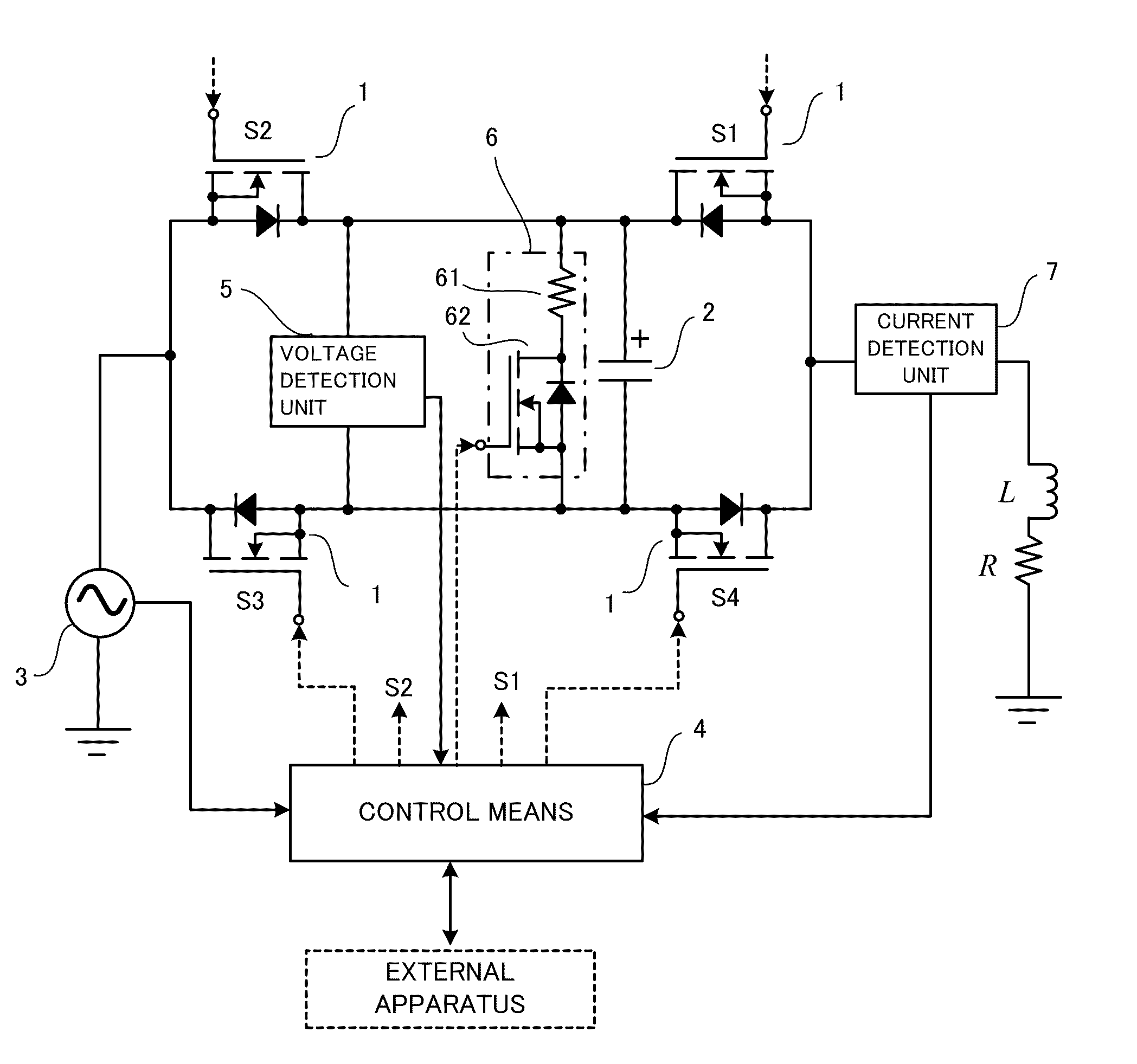 Magnetic energy recovery switch having protective circuit