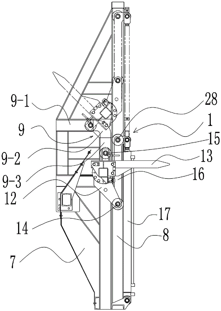 Automatic flipping unloading system and its unloading method in garbage transfer station