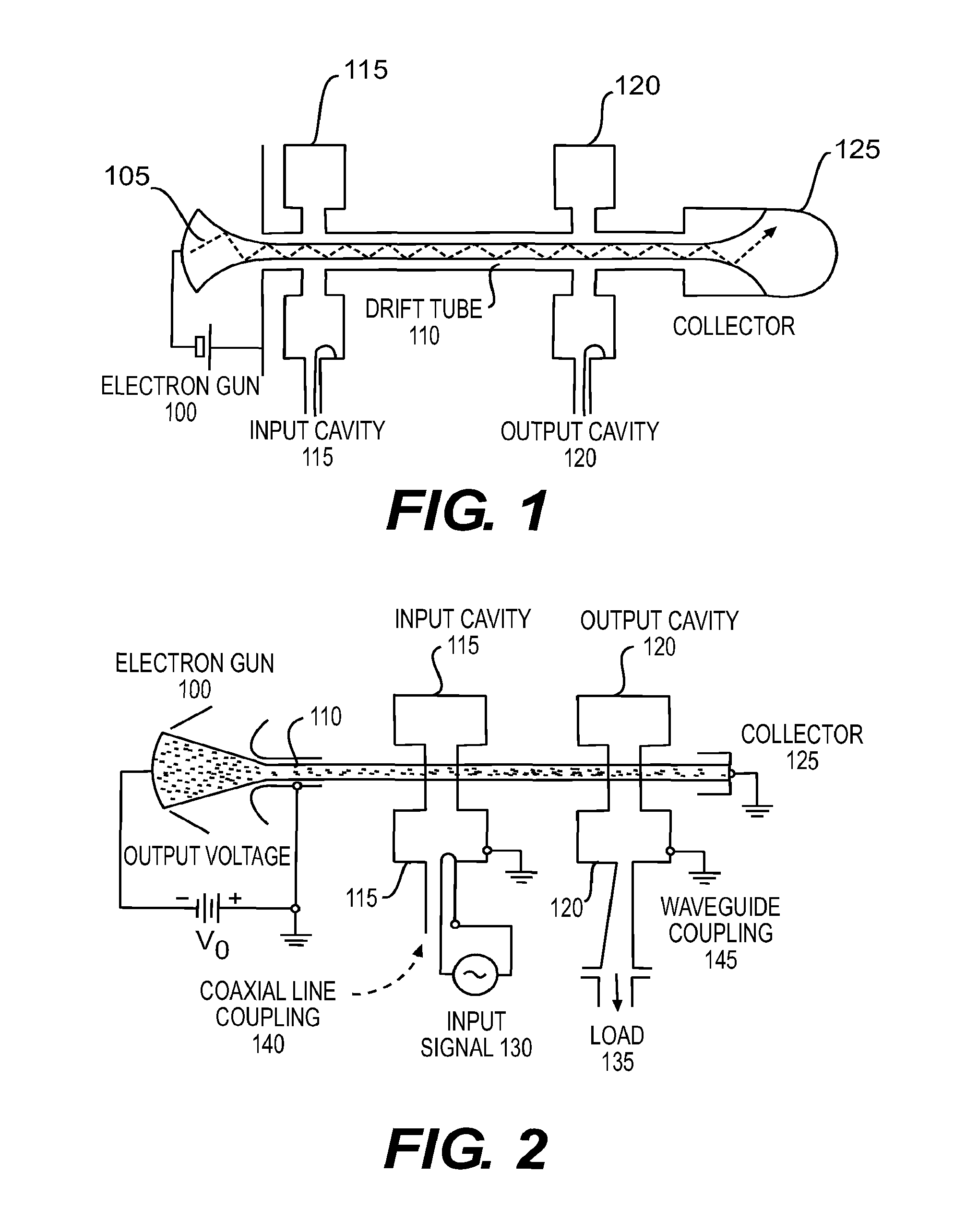 Multi-cavity vacuum electron beam device for operating at terahertz frequencies