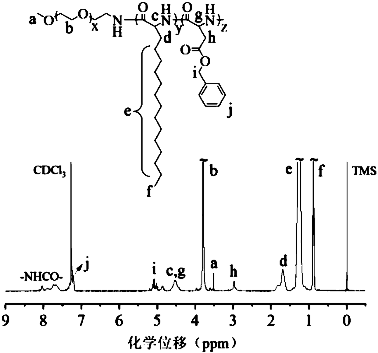 Polyester peptide vesicle with inner membrane with negative charges and preparation method and application of polyester peptide vesicle