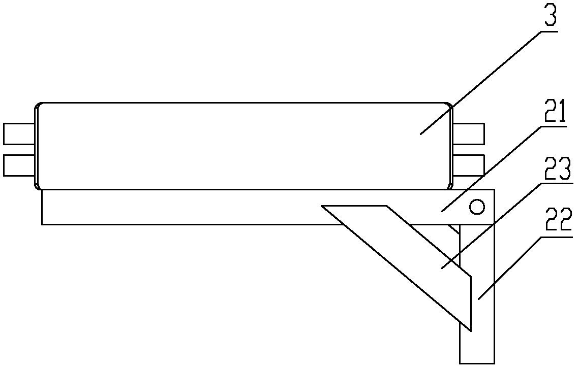 Tower crane and platform supporting device thereof