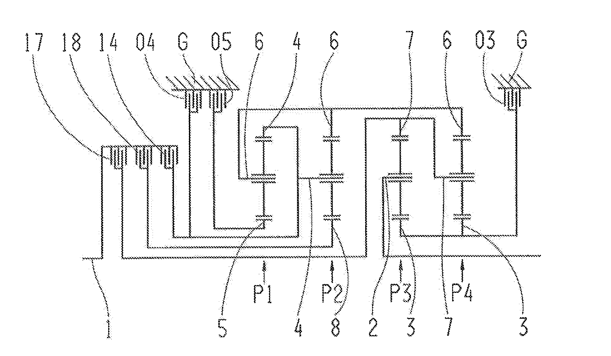 Multi-speed gearbox