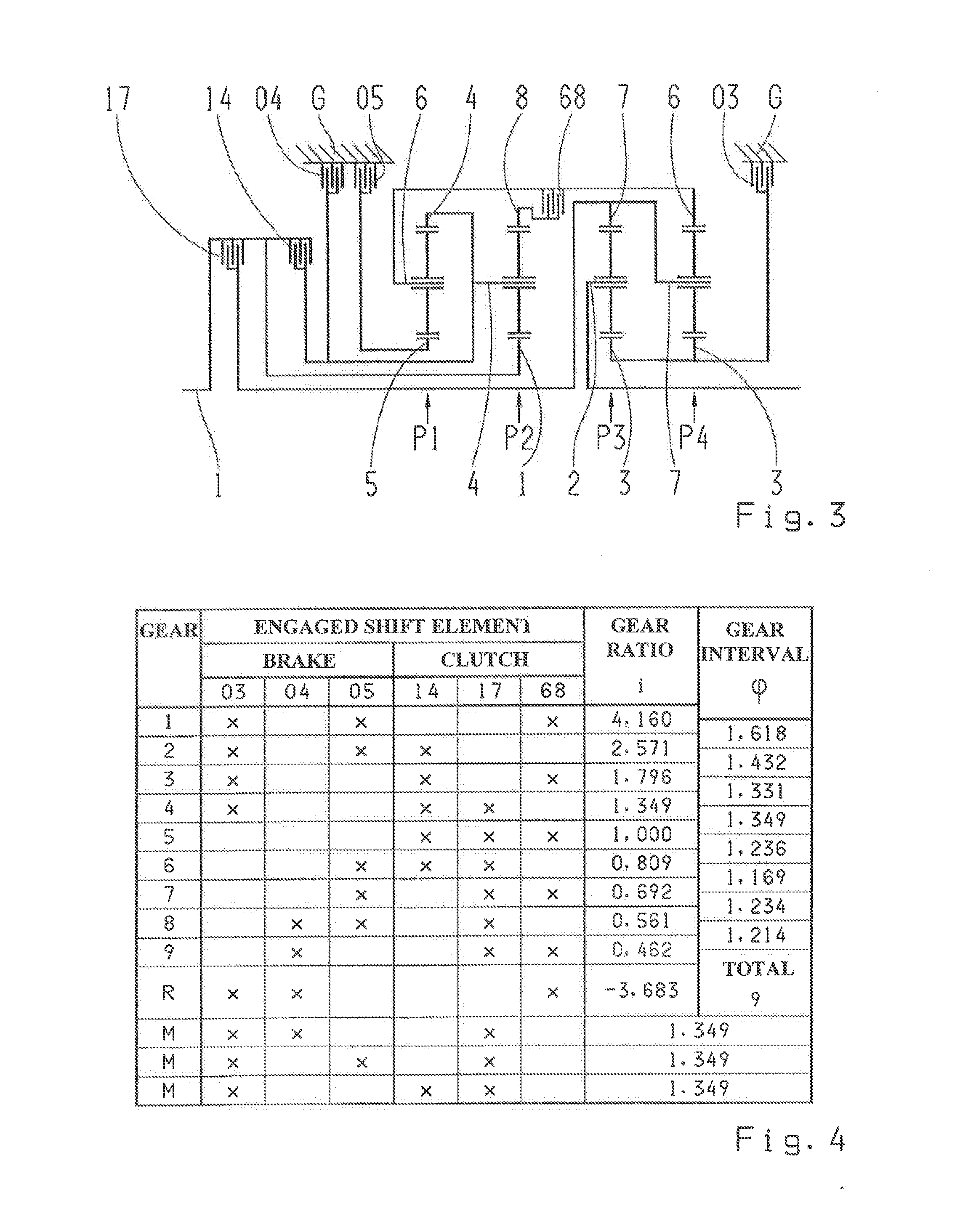 Multi-speed gearbox