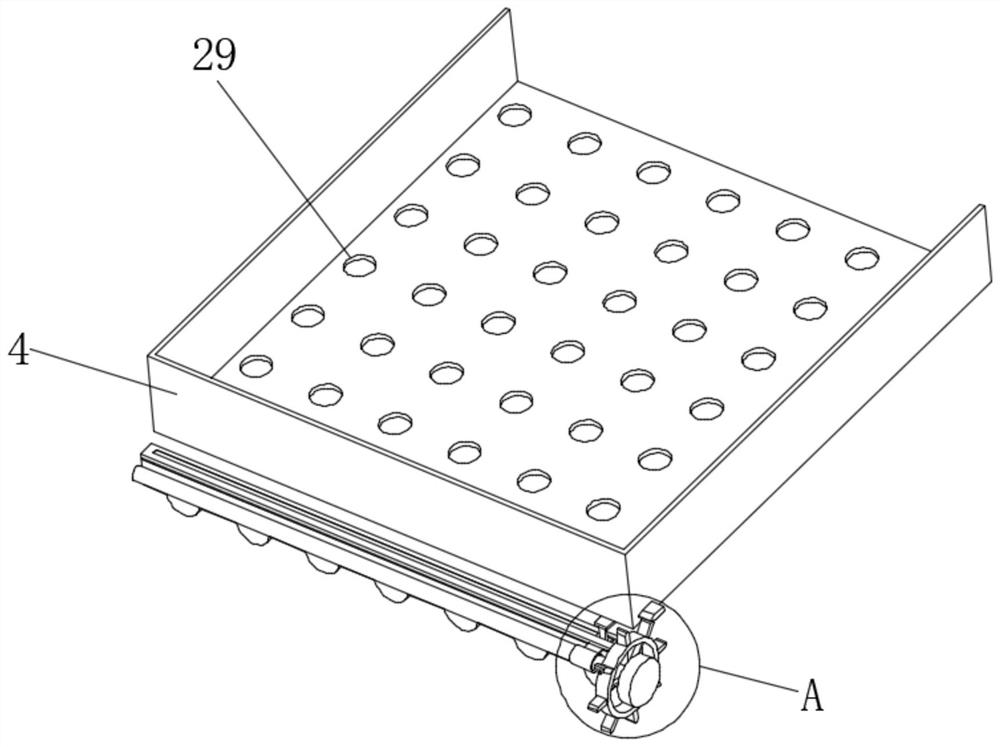 Anti-blocking blueberry screening machine