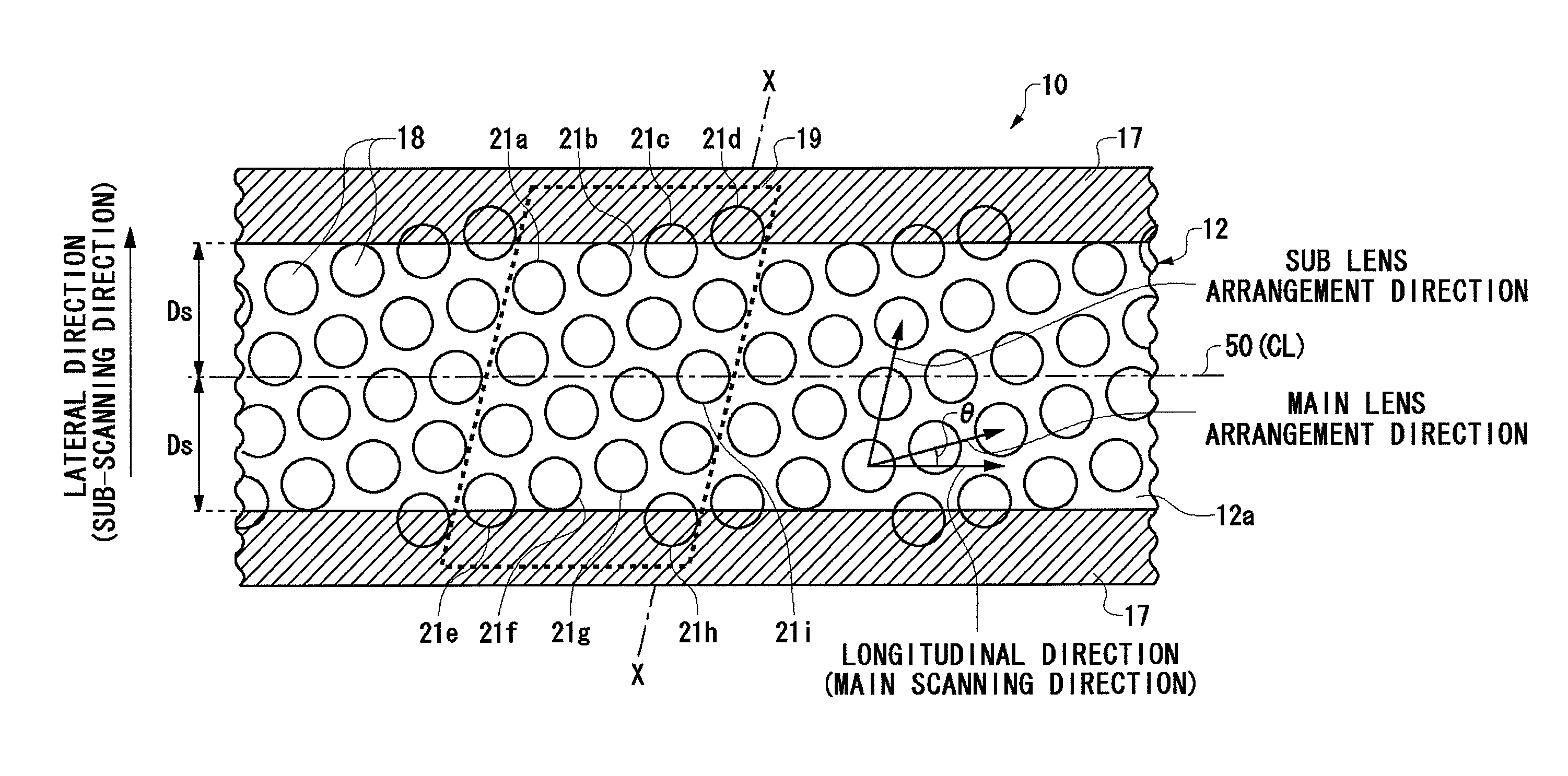 Erecting equal-magnification lens array plate