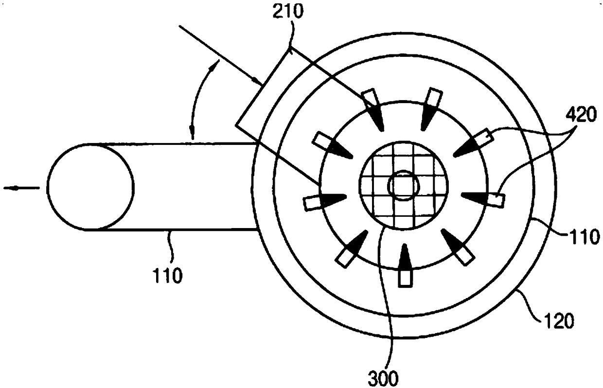 Dry reaction accelerator with increased cyclo-fluid mixing flow