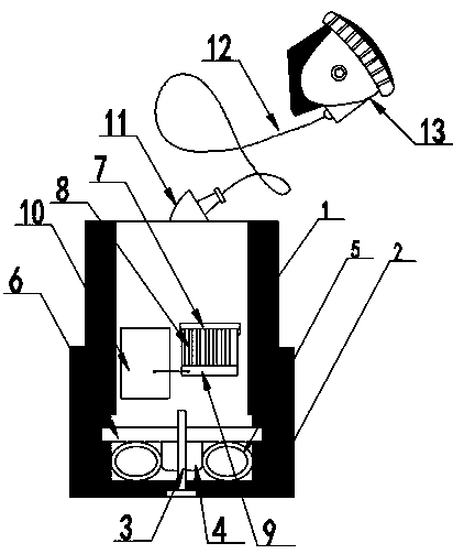 Wireless charging miner lamp with good sealing performance and sealing method thereof