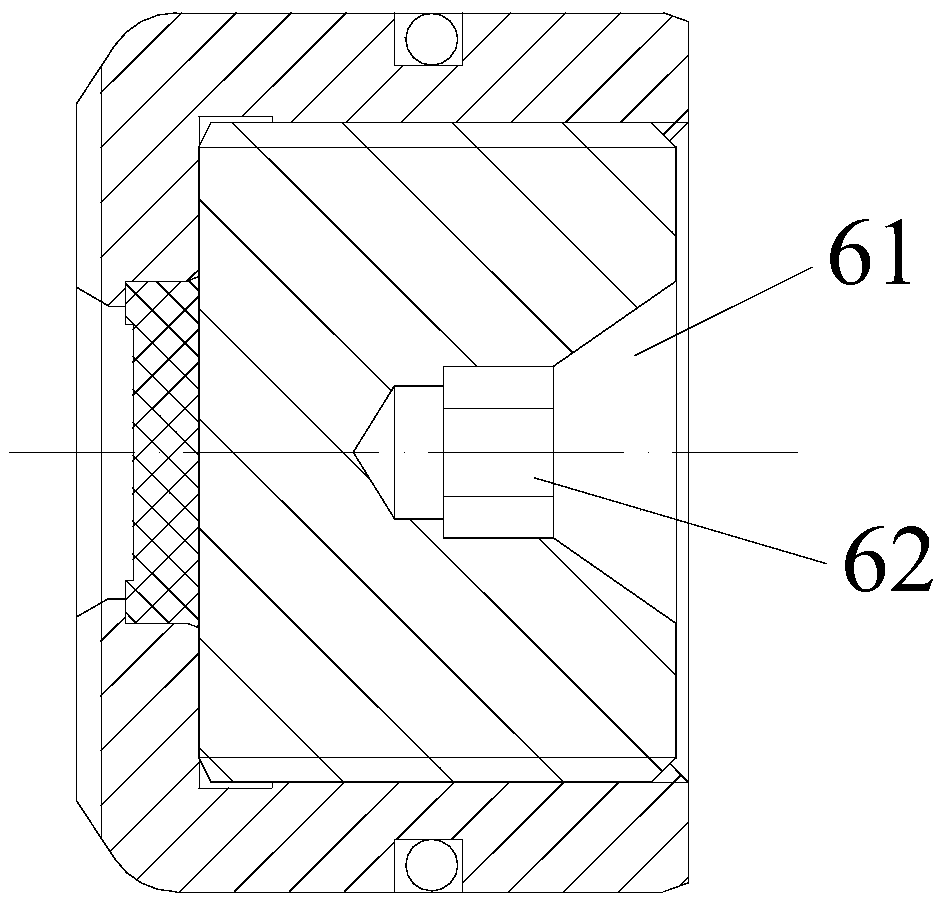 Switching mechanism for large-flow overflow safety valve