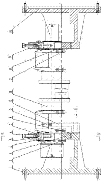 Angular precision positioning device for crank of crankshaft