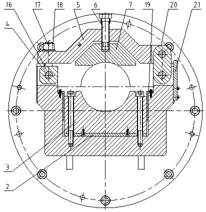 Angular precision positioning device for crank of crankshaft