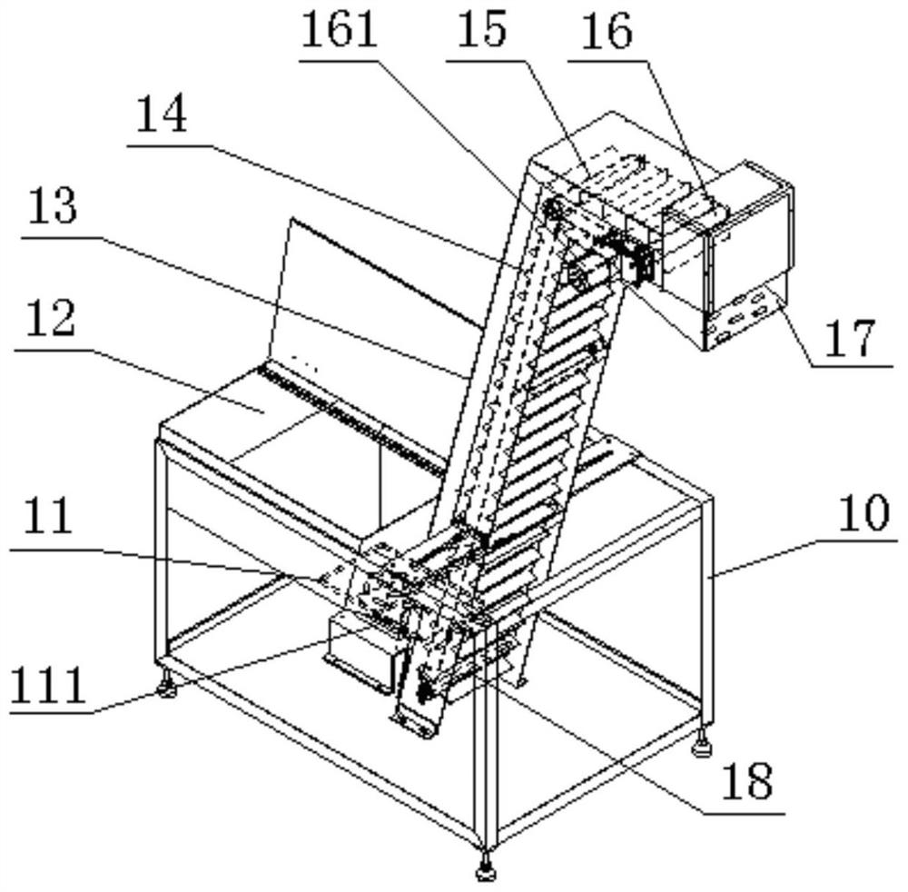 Battery case automatic, continuous and ordered arranging and conveying device and method