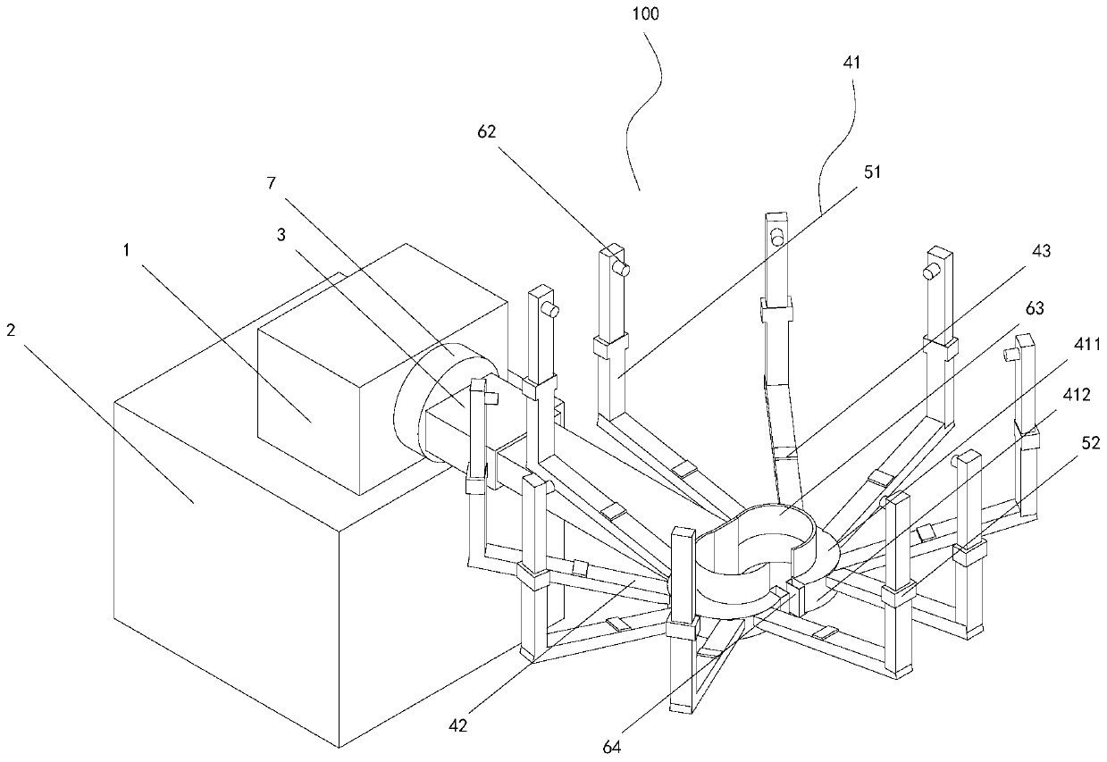 Landscaping plant agent spraying device