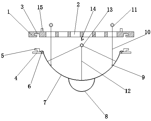 Pipeline orifice device for municipal engineering drainage pipeline