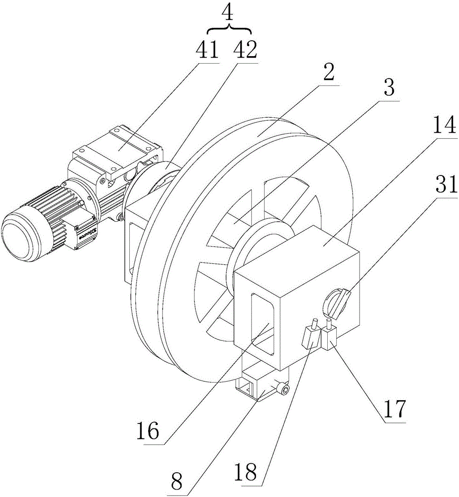 Stranded wire full-automatic tensioning experiment device based on spoked wheel structure