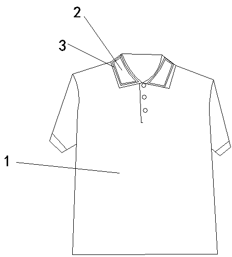 Breathable garment with anti-crease collarband