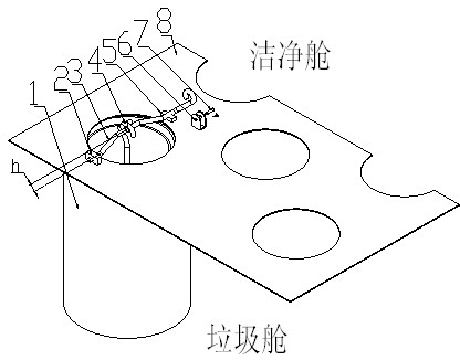 Device for fixing filter cartridge of efficient sweeping vehicle