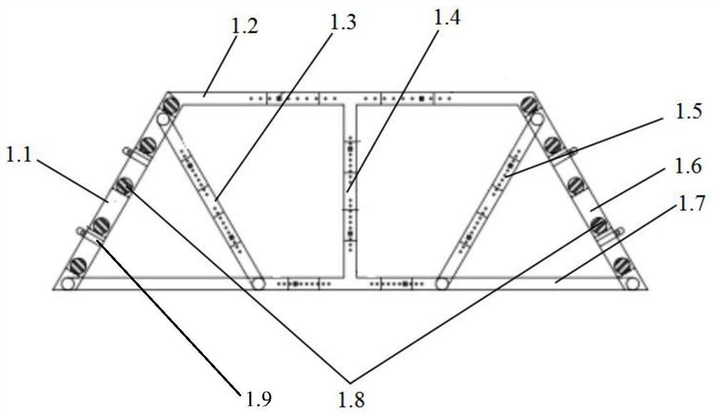 A support for fast and precise positioning of truss nodes in truss bridges