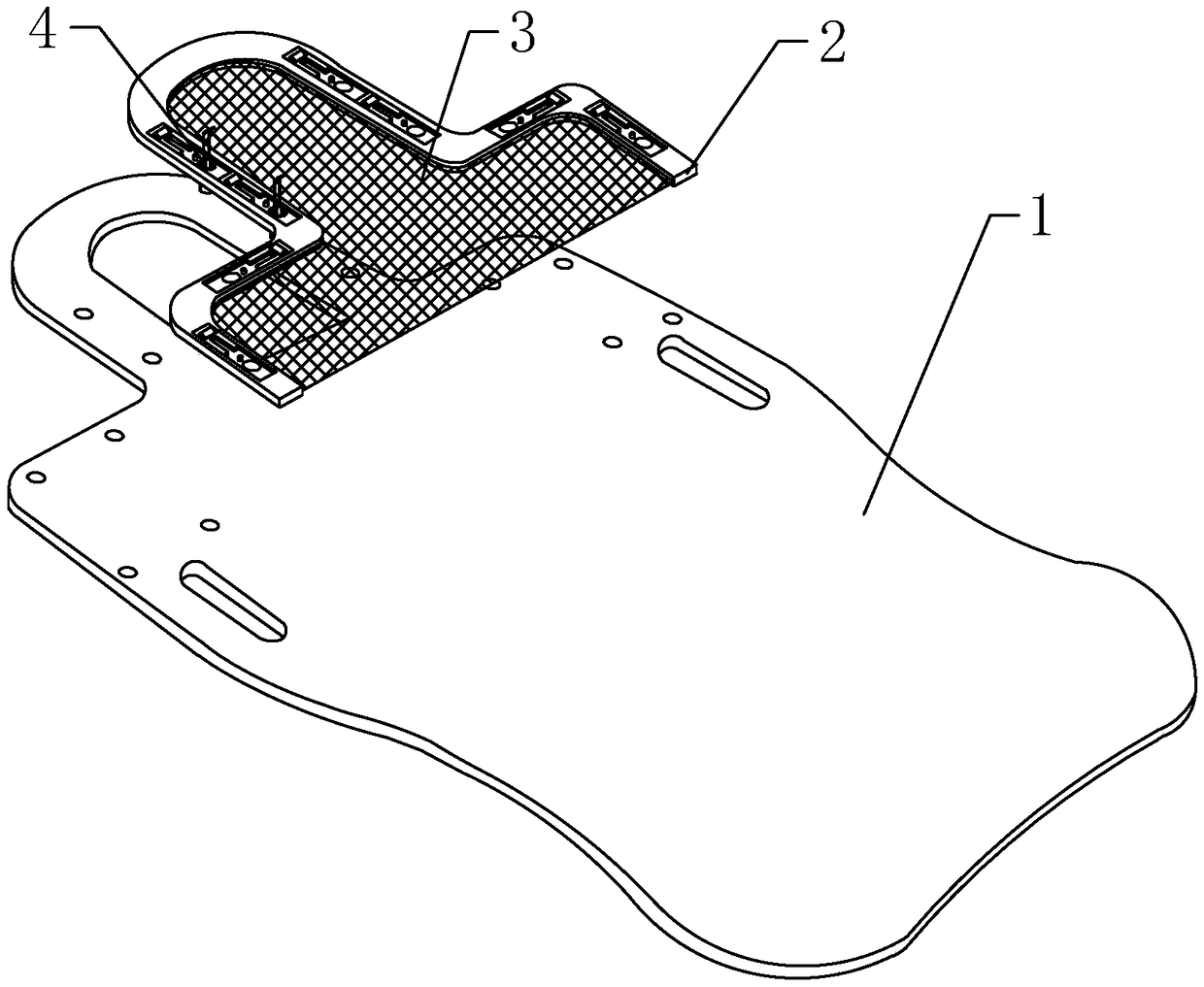 Positioning frame for radiotherapy head, neck and shoulder positioning and application method thereof