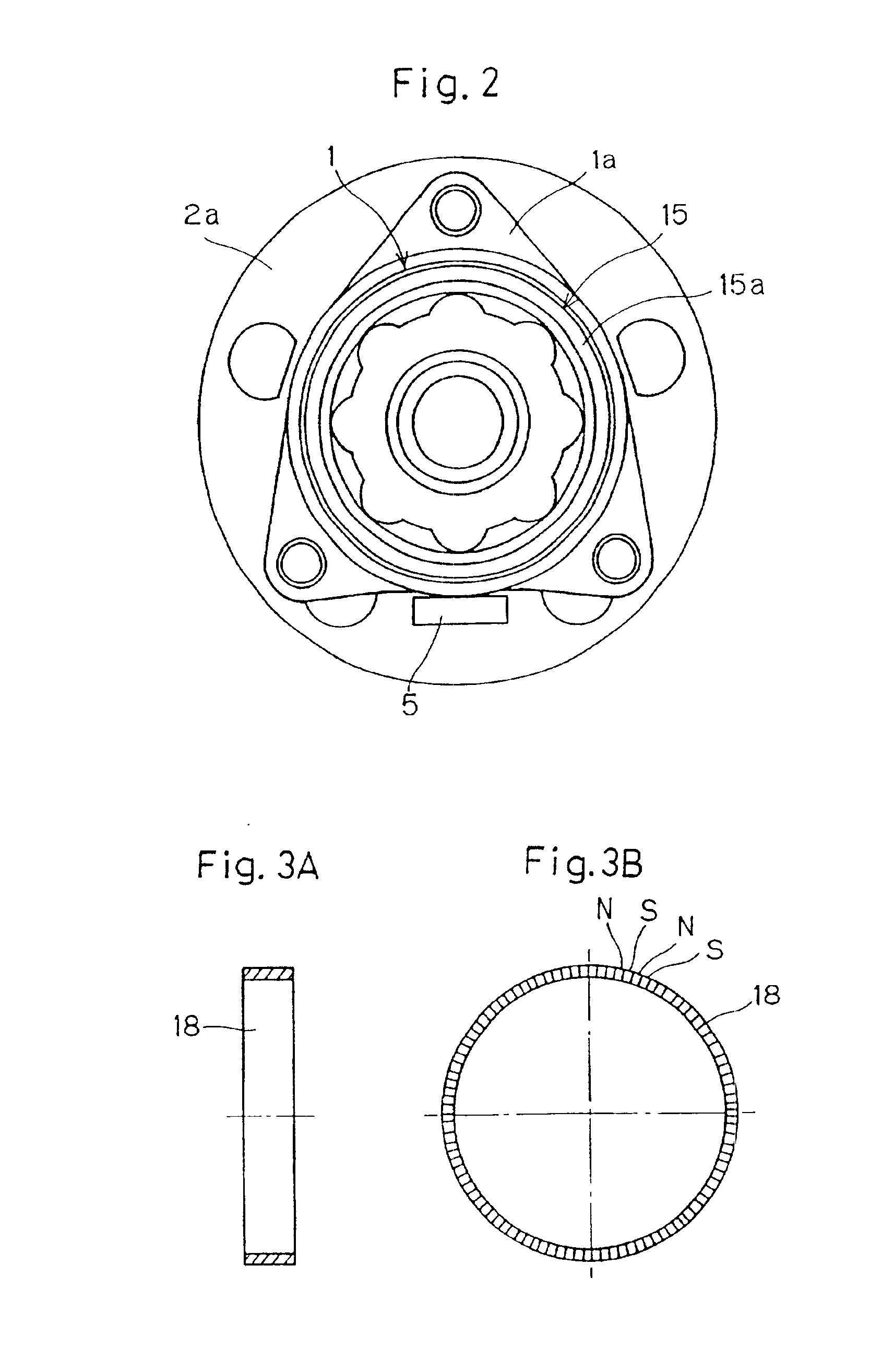 Wheel support bearing assembly