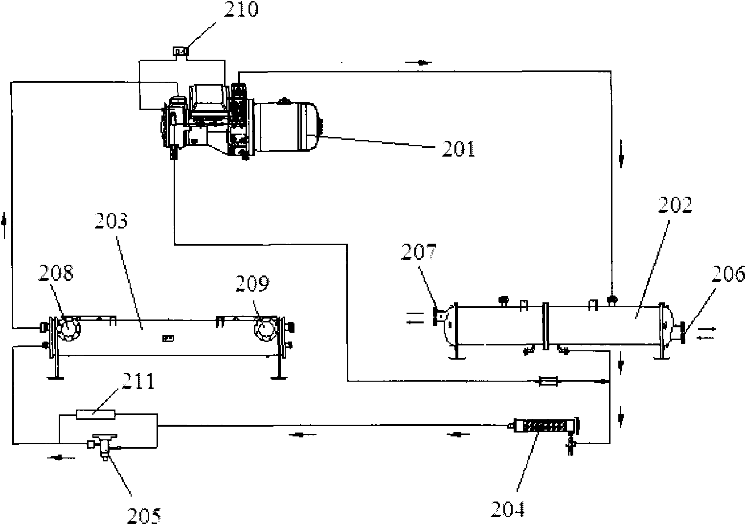 Refrigerating and heating energy-saving system with heat source tower