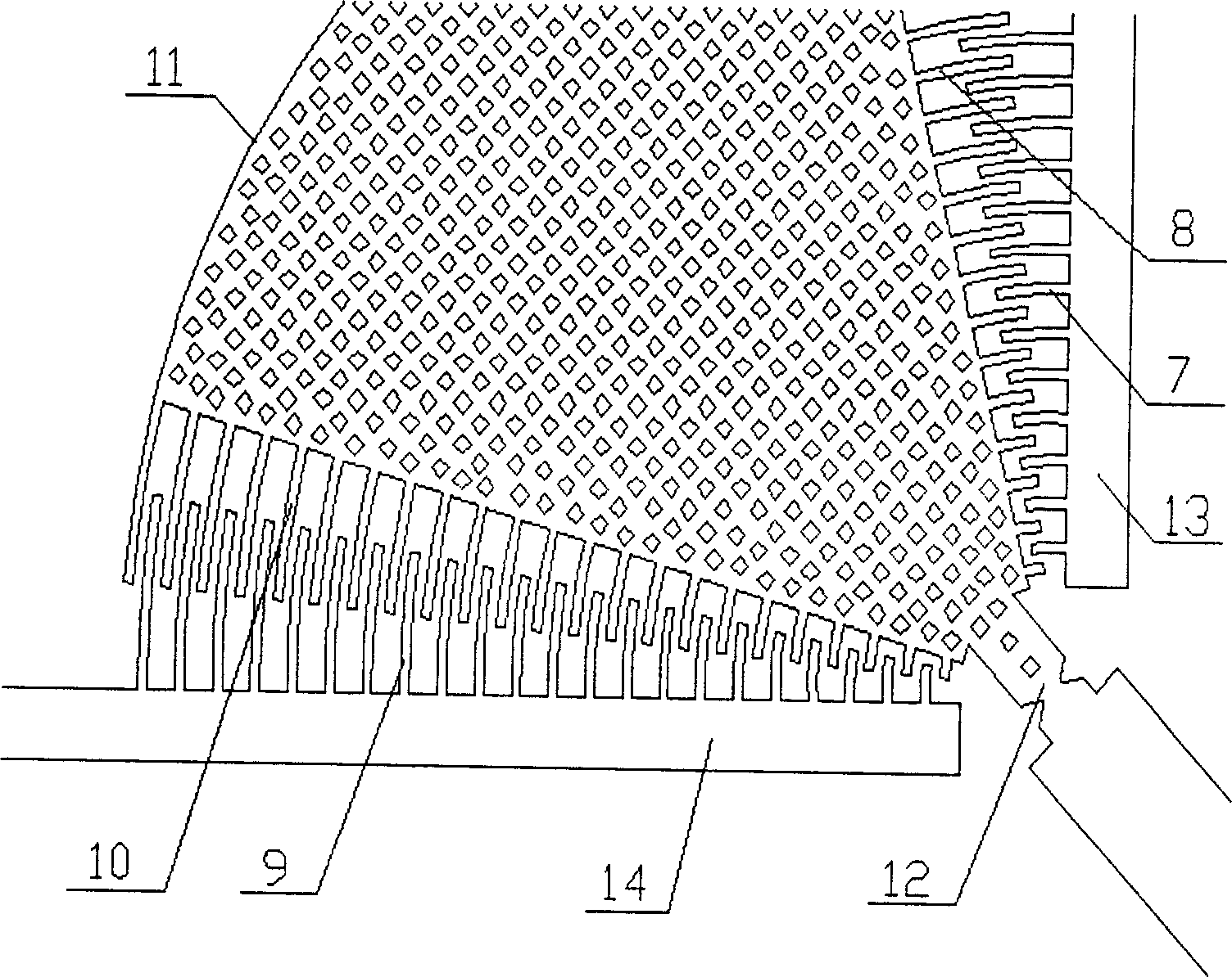 Apparatus for testing one-way flexural-tensile fatigue of microstructure