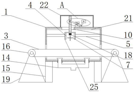 Efficient drying device for production of packaging box materials