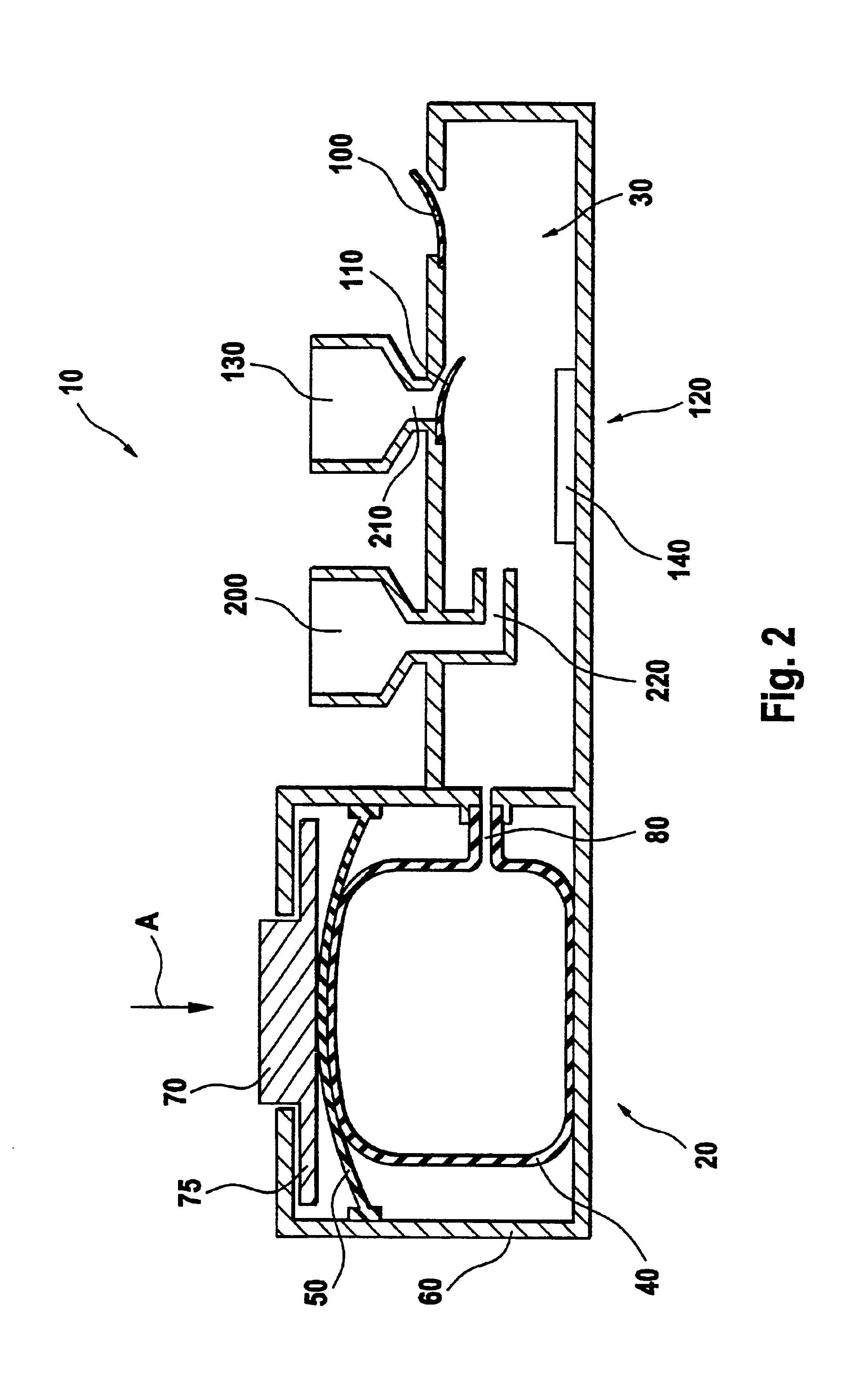 Pressure-variation fluid transport, in particular for body-fluid analysis