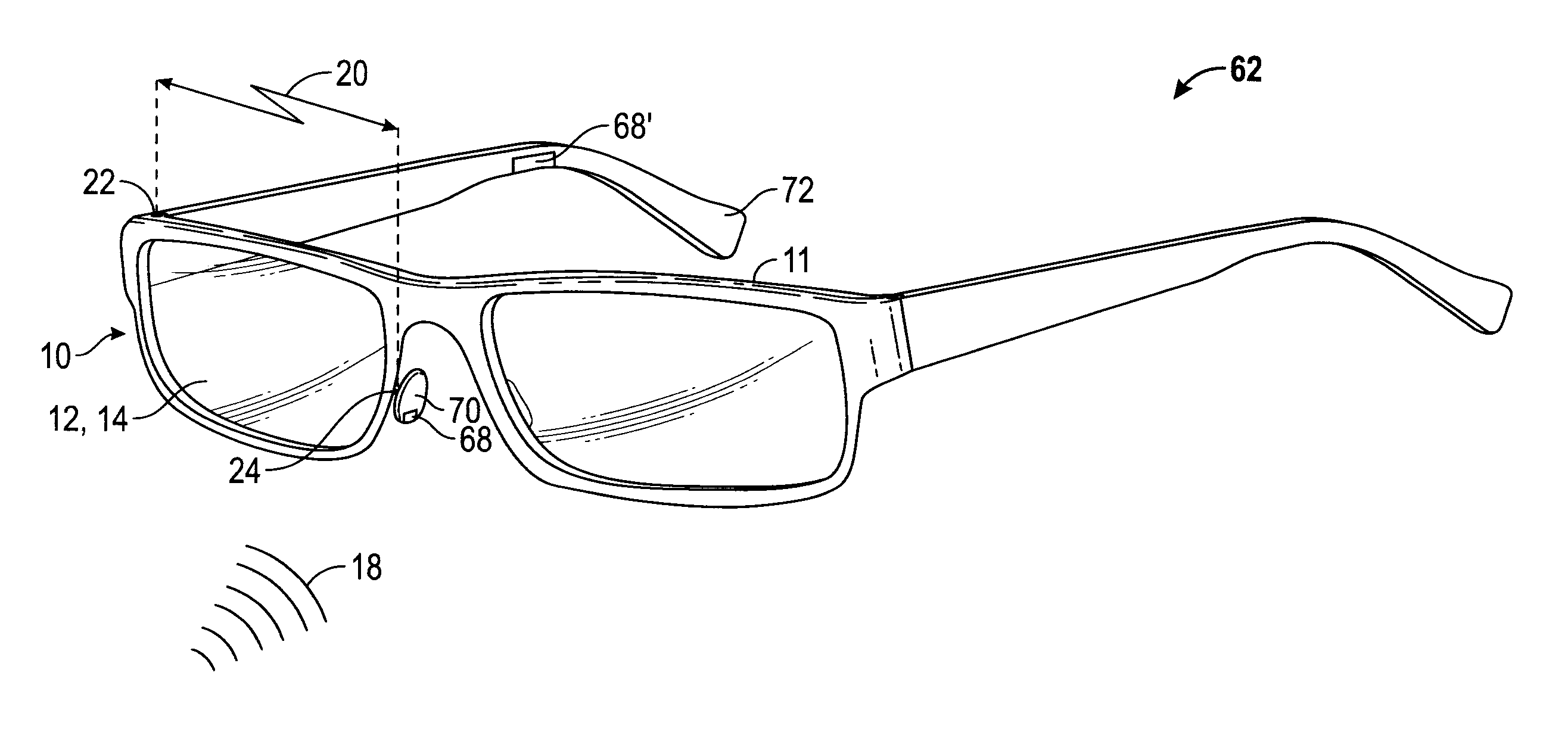 Transparent lens microphone