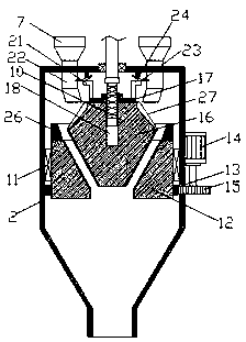 Ultra-fine grinding device for powder coating