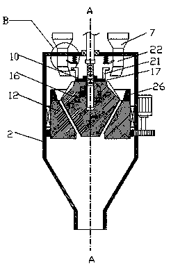 Ultra-fine grinding device for powder coating