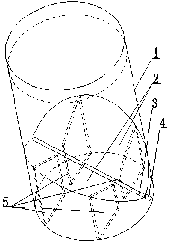 Butterfly-shaped anti-depositing member