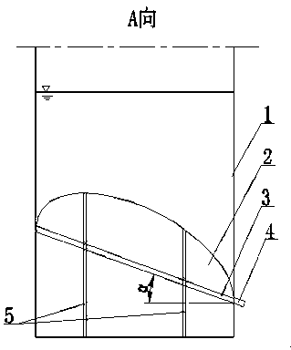 Butterfly-shaped anti-depositing member