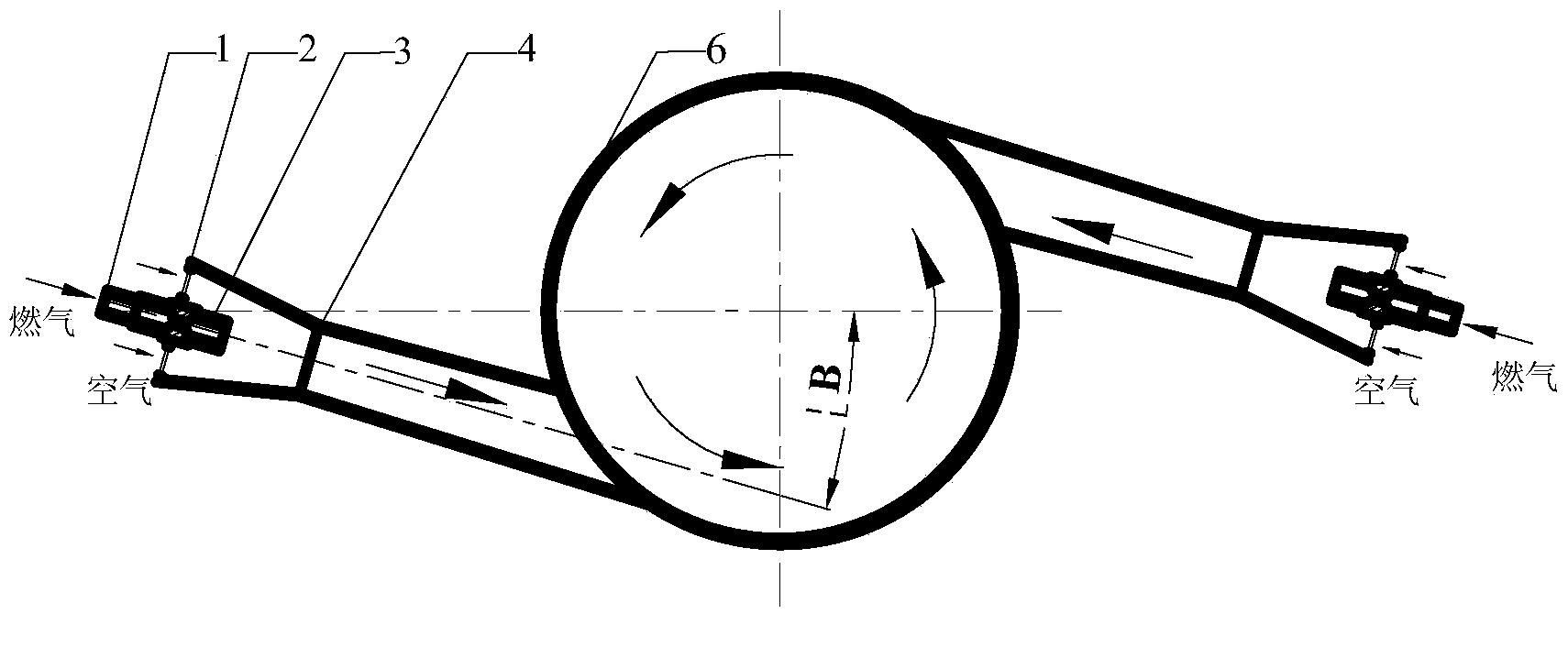 Combustion radiator and combustion method of multi-ejecting-tangent-circle premixing porous medium gas stove