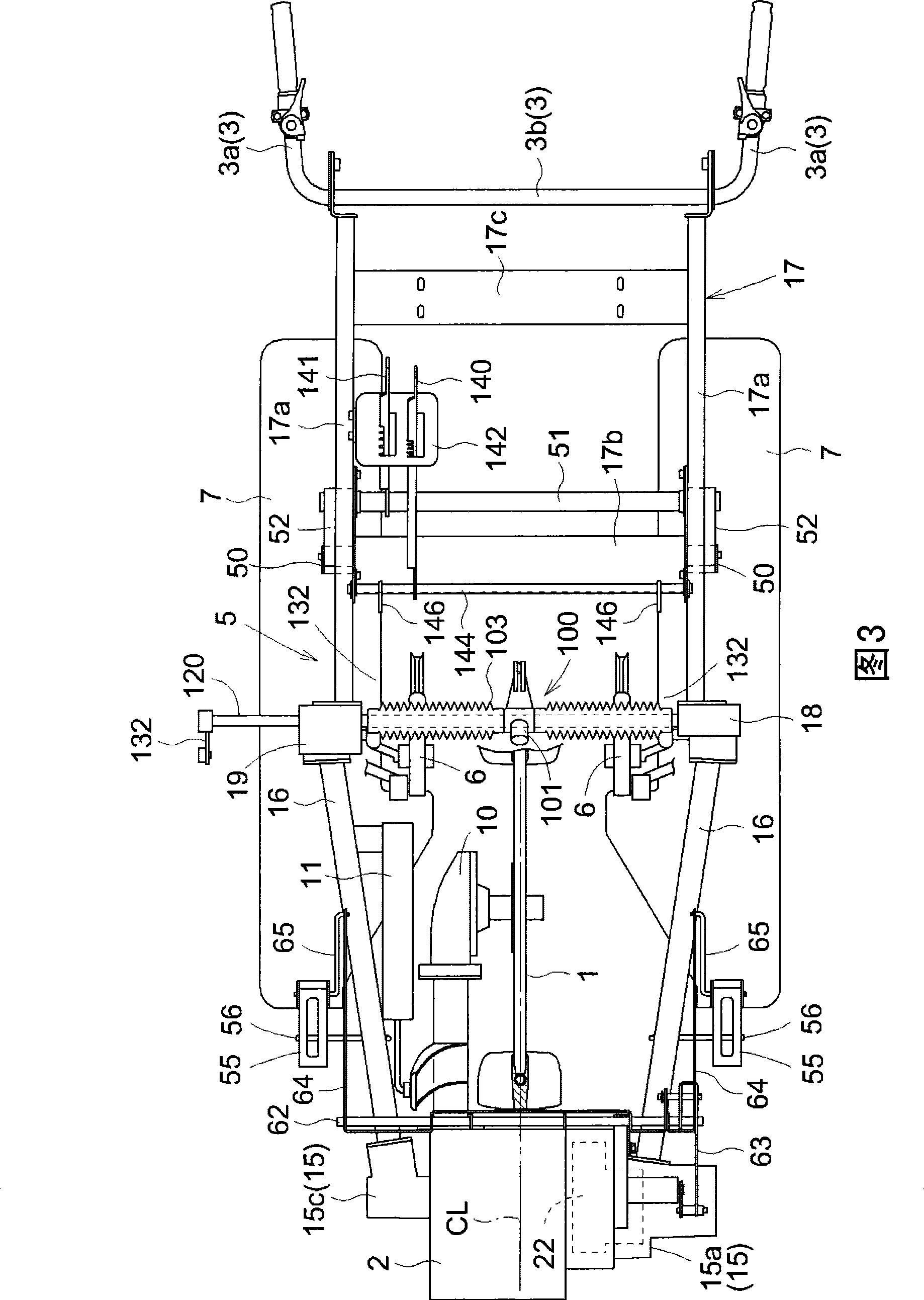 Walk-behind type paddy-field work machine