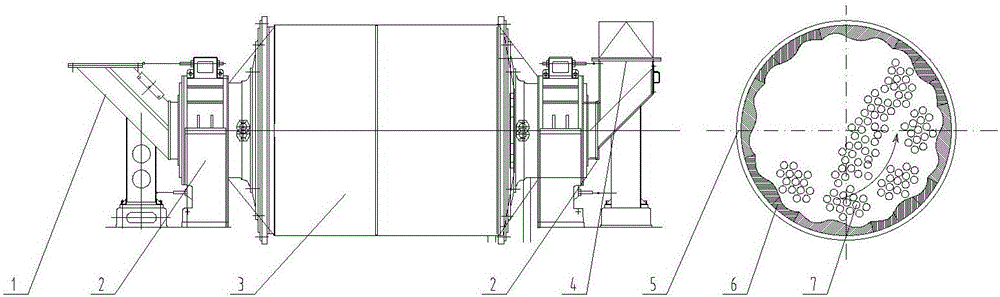 High-temperature semicoke grinding system and grinding method