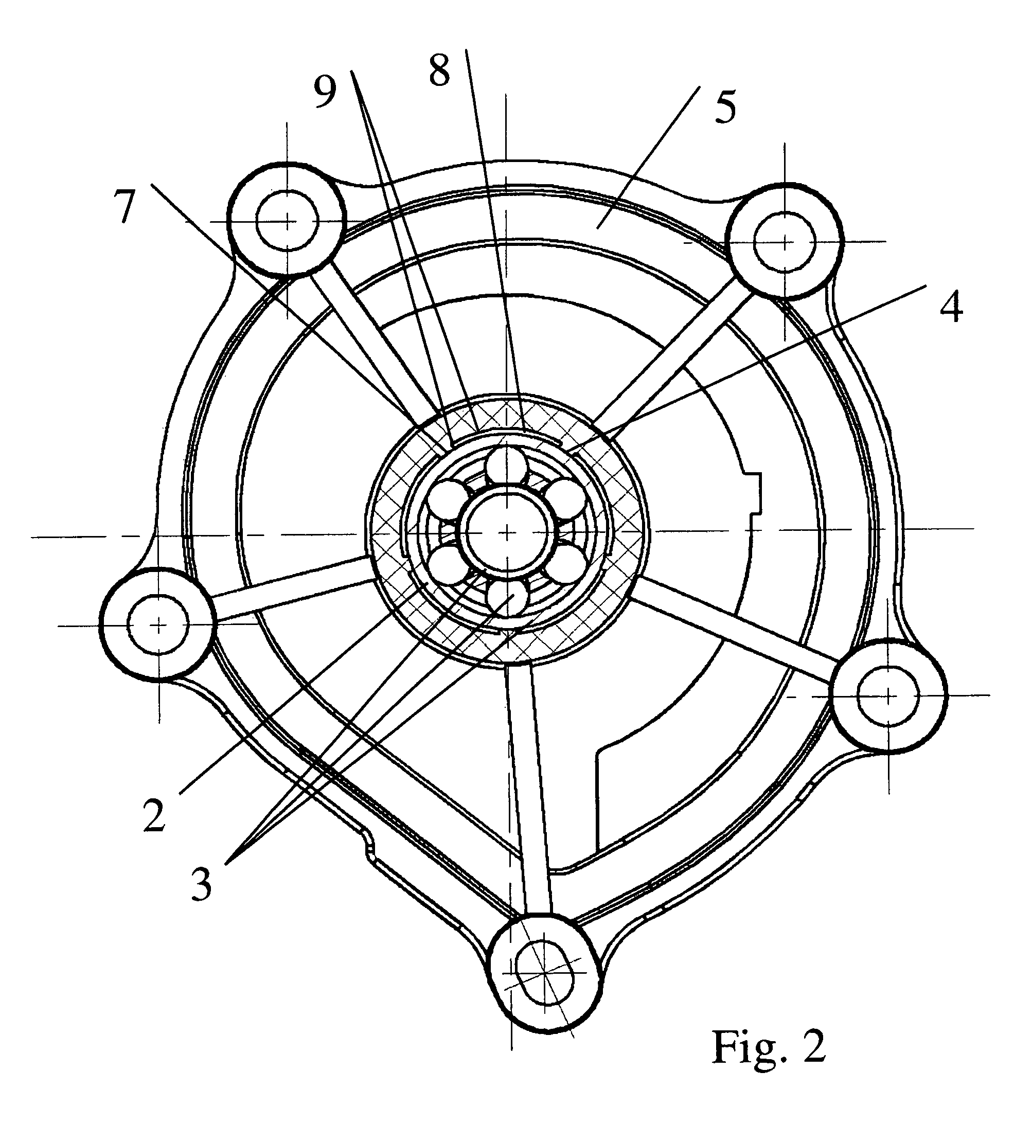 Assembly and method for mounting a pump bearing in/on plastic coolant pump housings