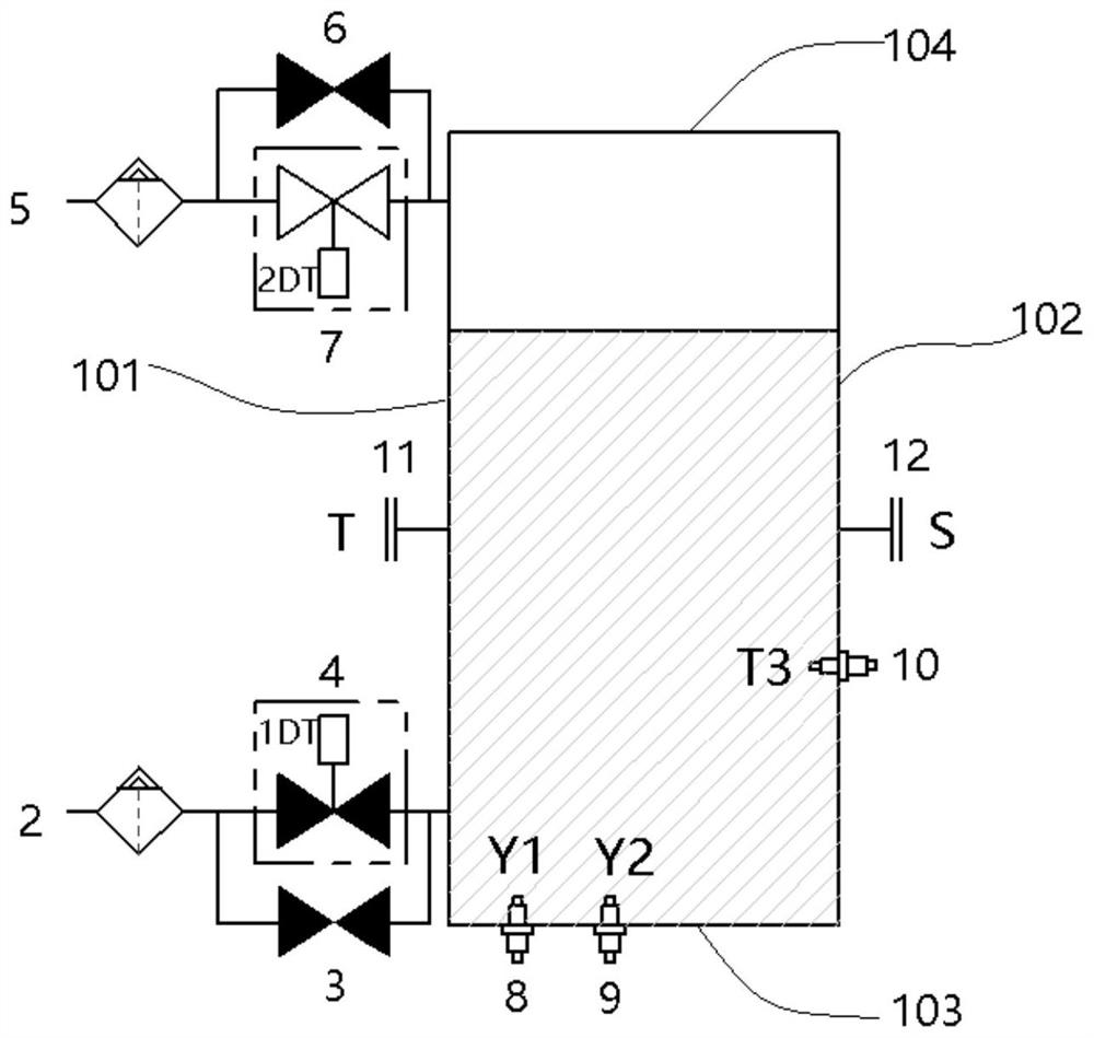 Open type turnover oil tank and working method thereof